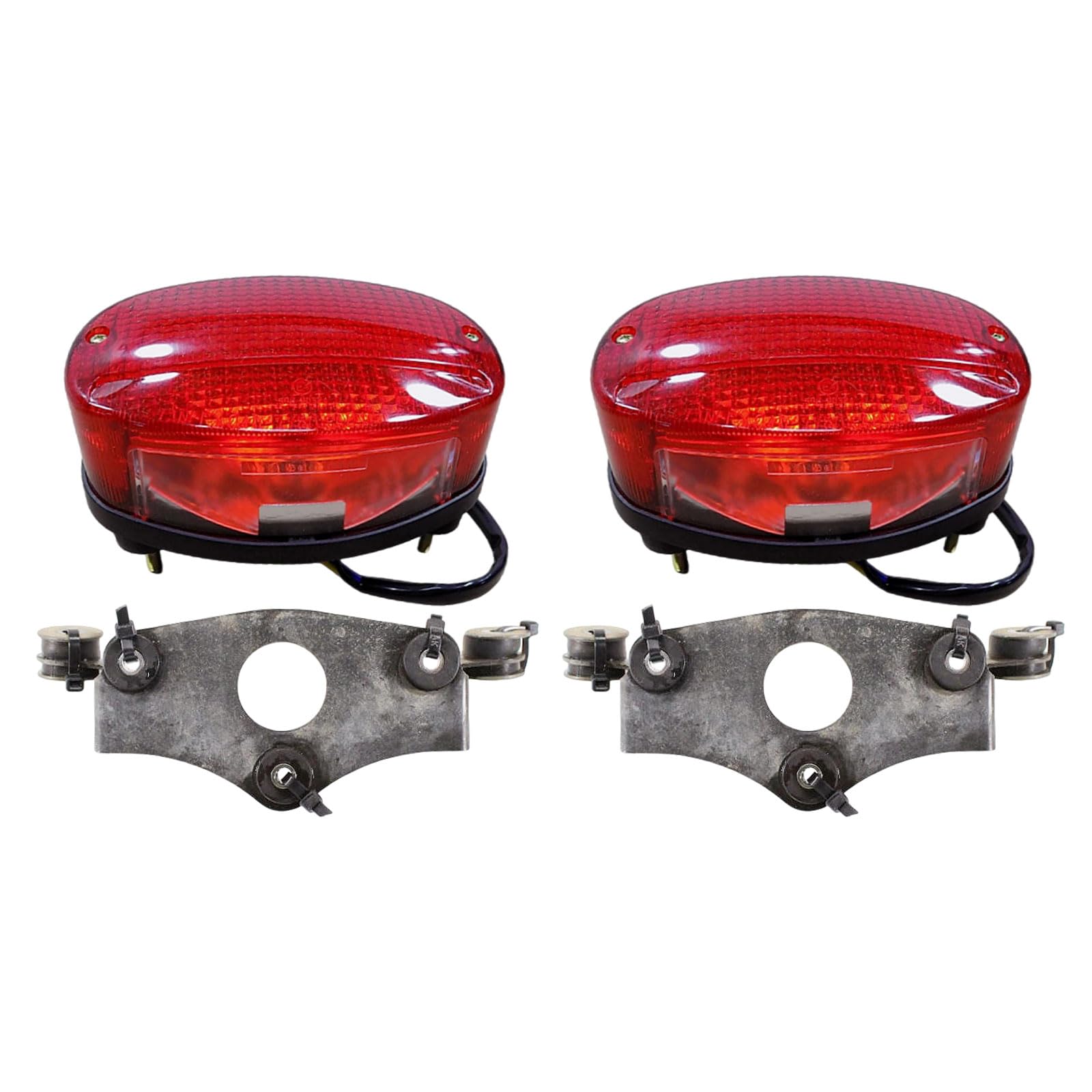 2PCS 5LP-84700-11-00 Rear Brake Taillight with Bracket Assembly Fits for Yamaha for Raptor 660R YFM660R 2002-2005
