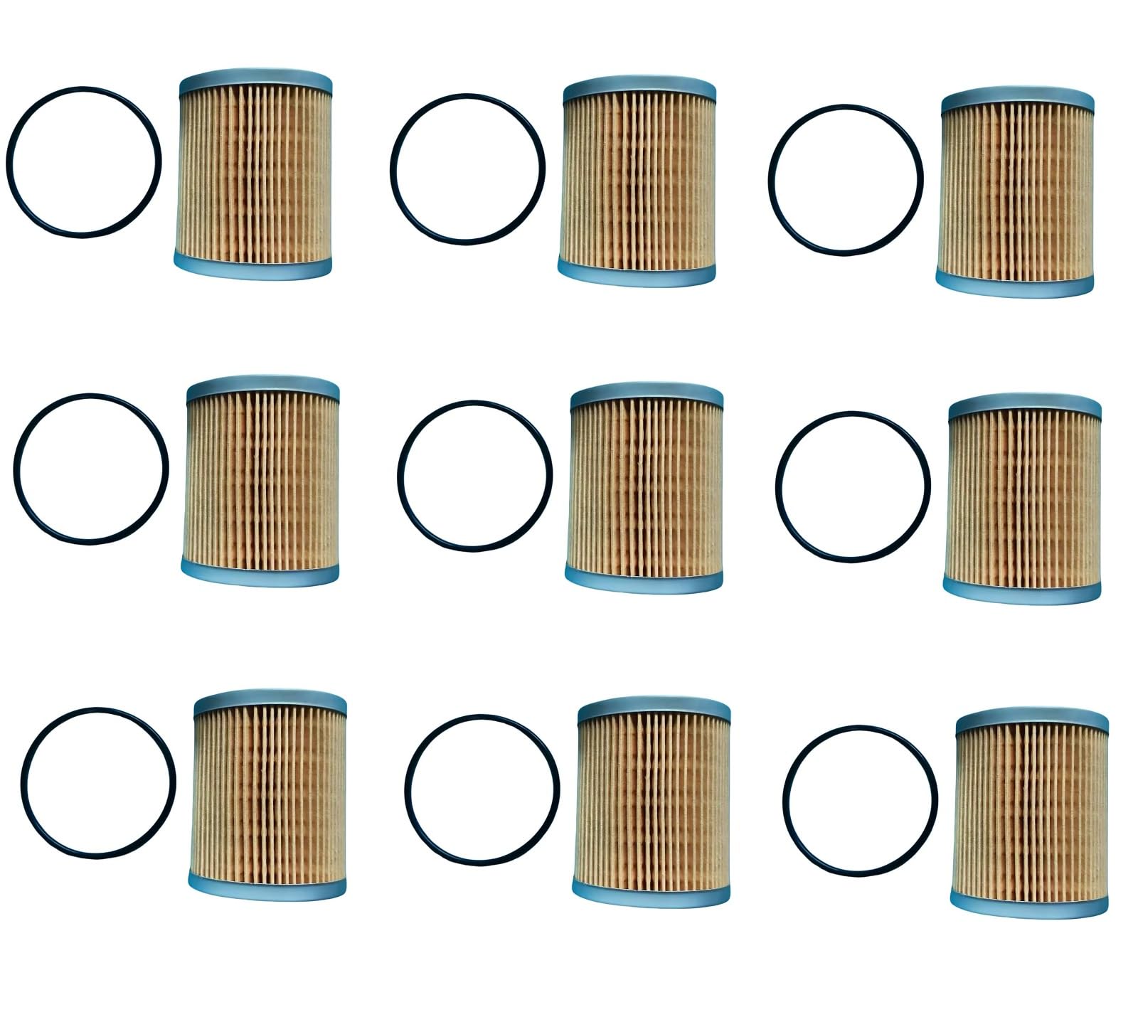 9PCS V0631-51880 V063151880 Fuel Filter Compatible With Kubota SVL75-2 SVL65-2 SVL95-2S SSV65PC SSV75PC