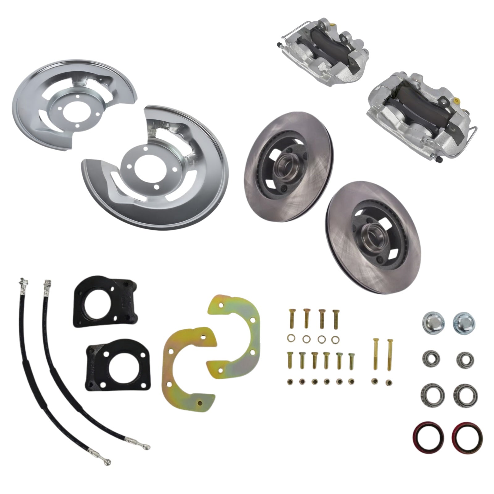 64674pistonwk Front Disc Brake Conversion V-8 4 Piston Power Fits for Ford Mustang 1964 1965 1966 1967